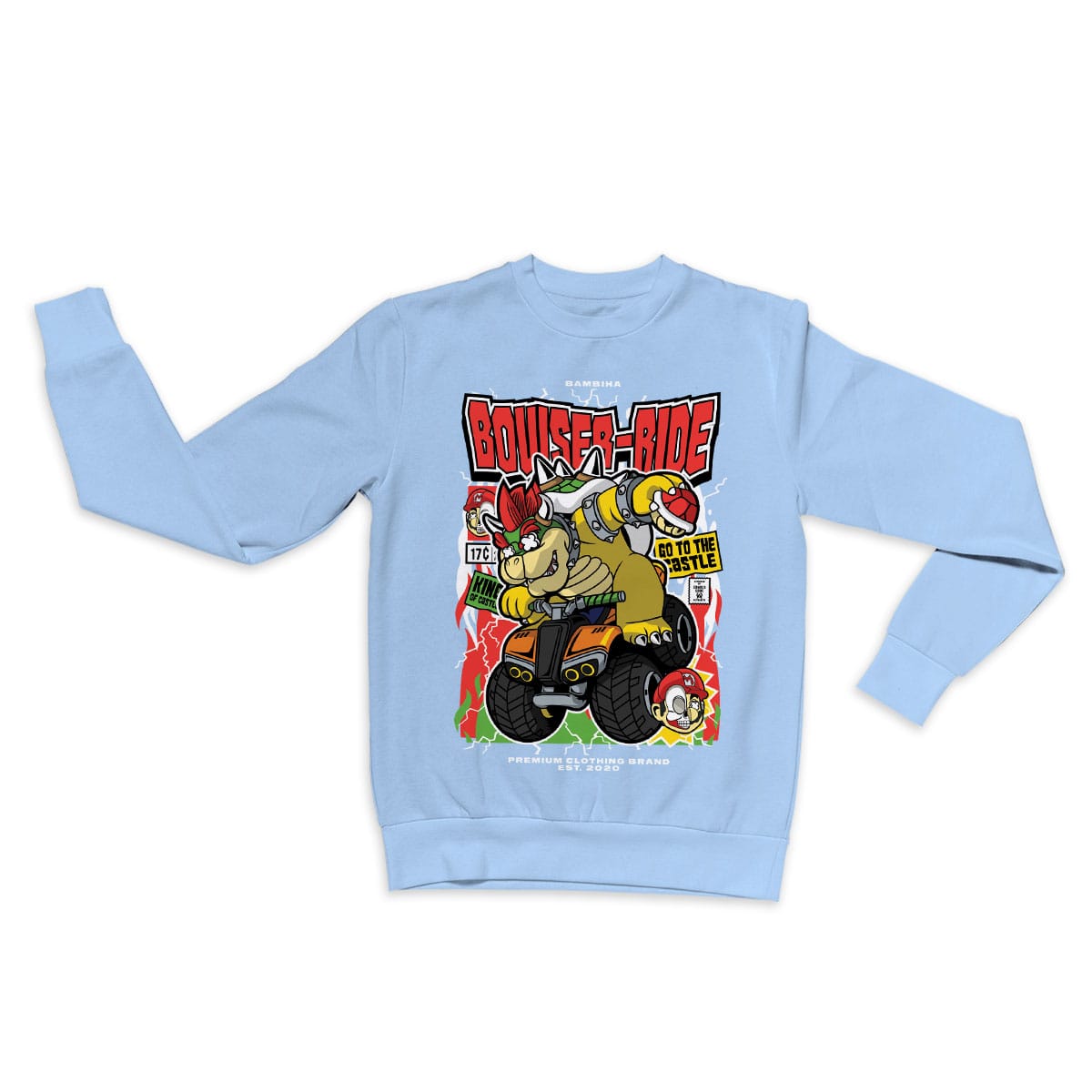 Bowser Ride Cartoon Sweatshirt