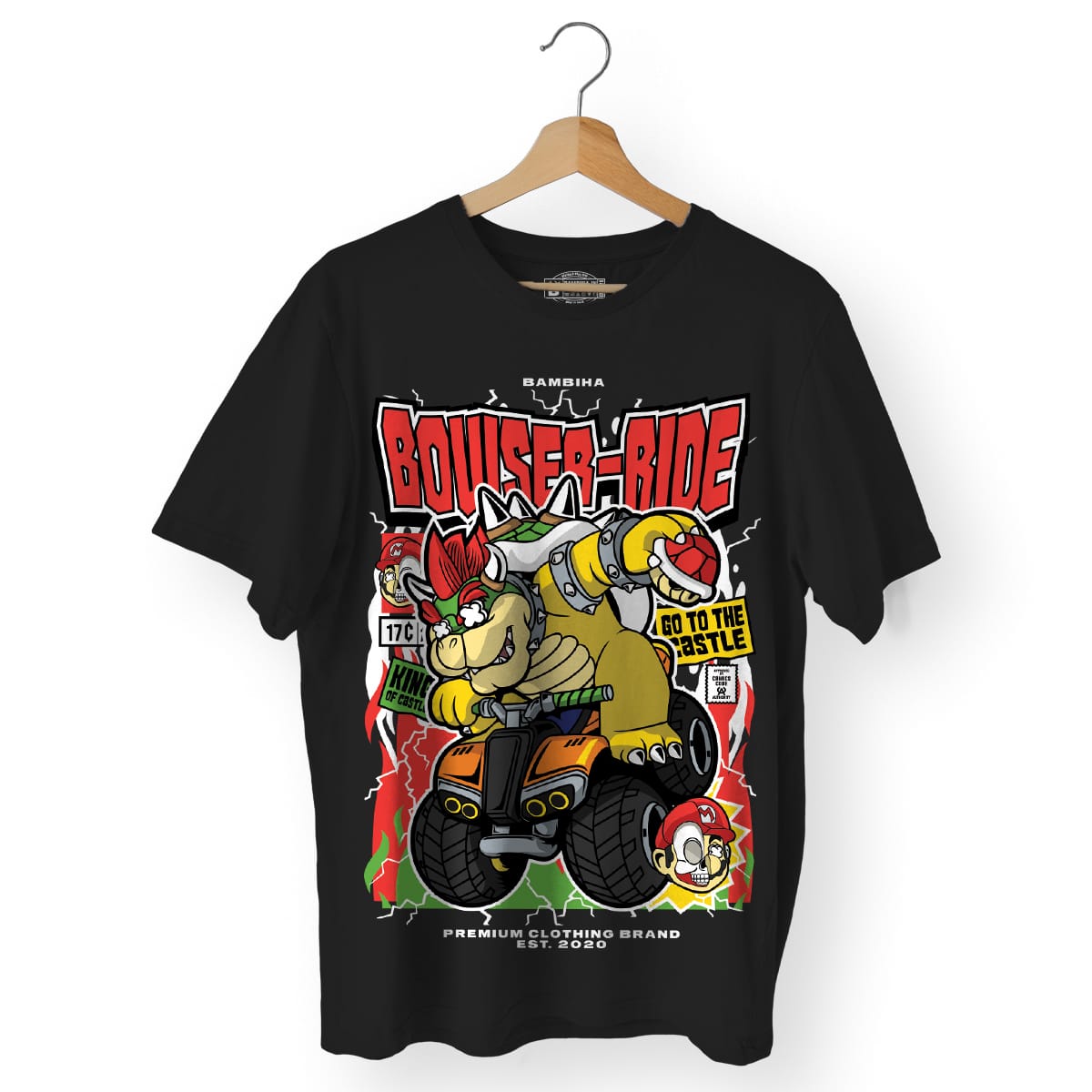 Bowser Ride Cartoon T-Shirt
