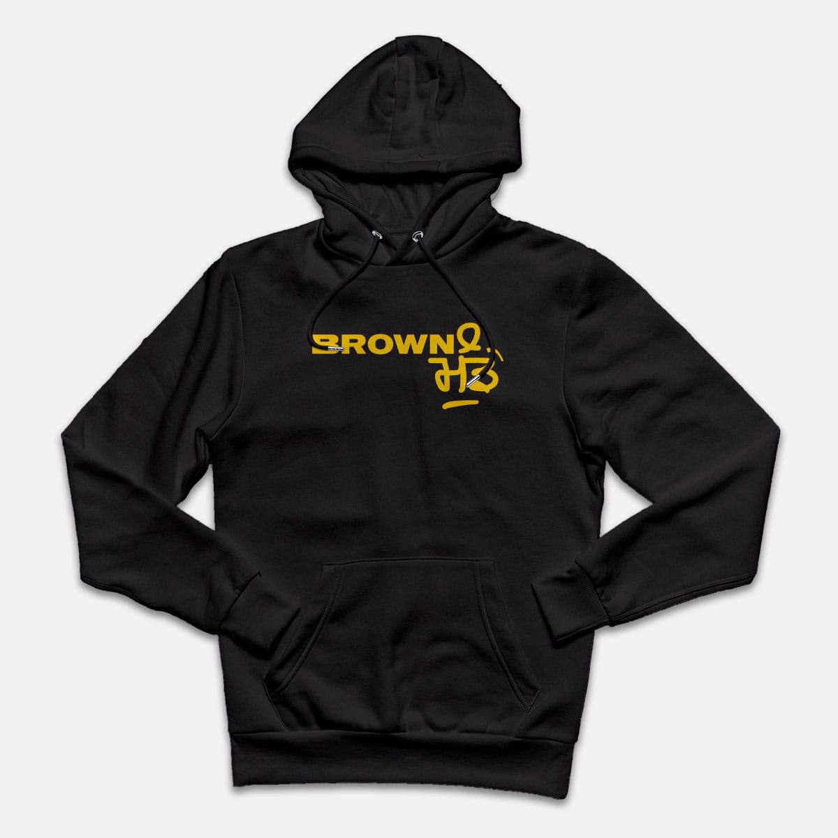 Brown Munde Punjabi Black Hoodie