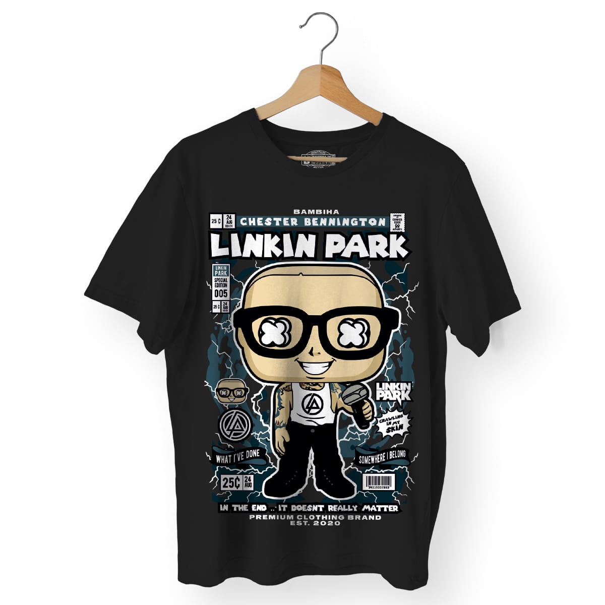 Chester Bennington Cartoon T-Shirt