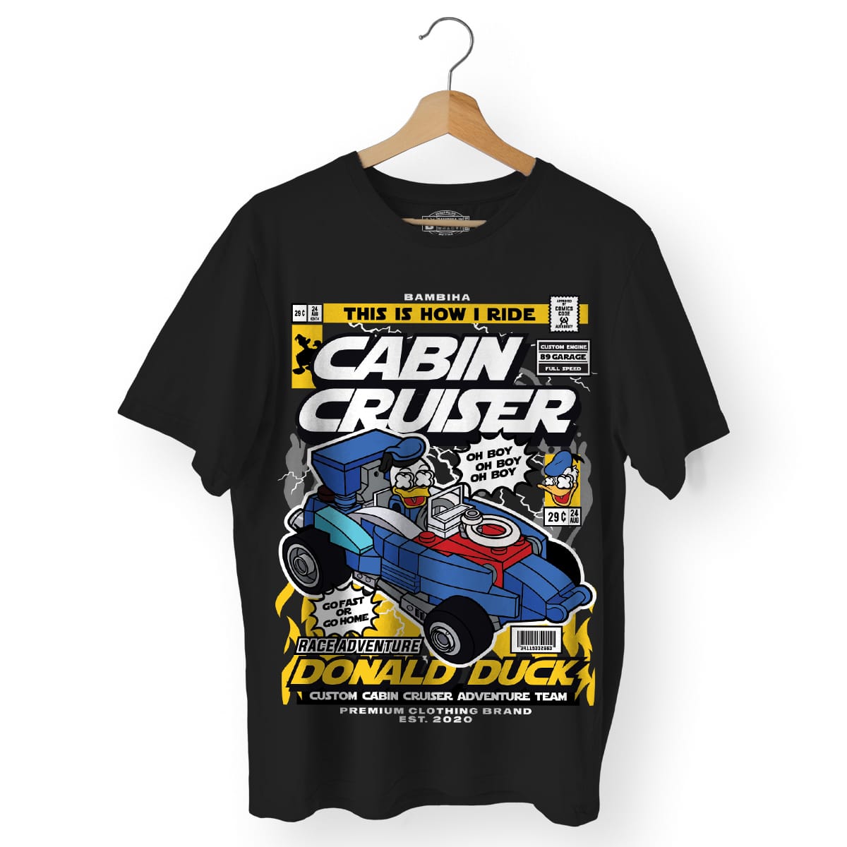 Donald Cabin Cruiser Cartoon T-Shirt