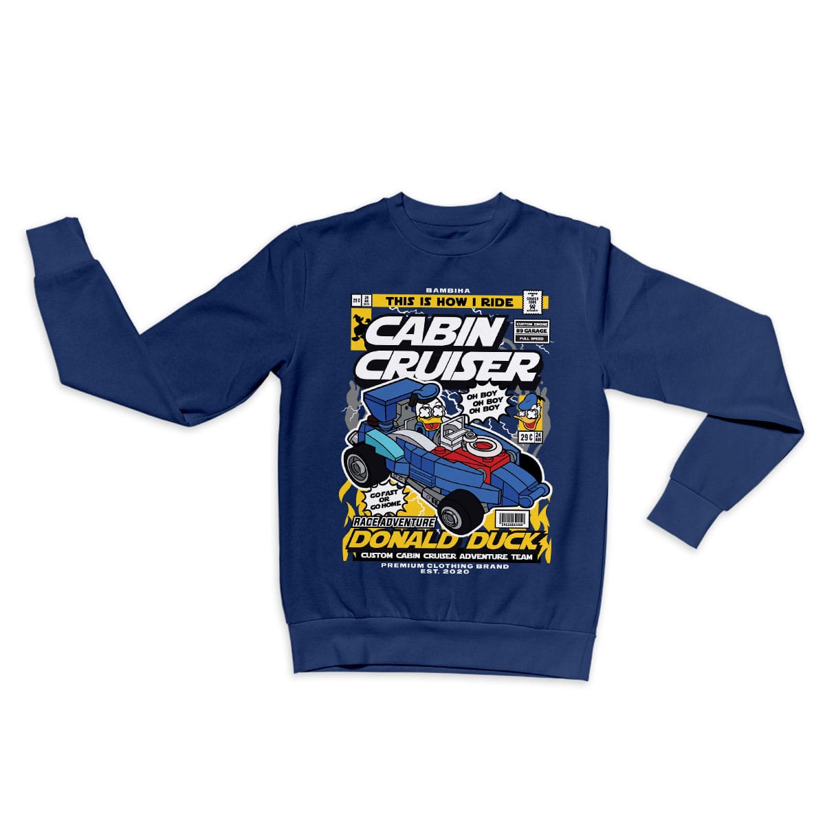 Donald Cabin Cruiser Cartoon Sweatshirt