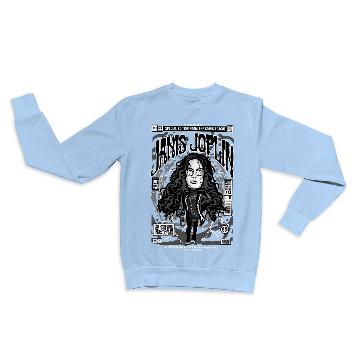 Janis Joplin Cartoon Sweatshirt