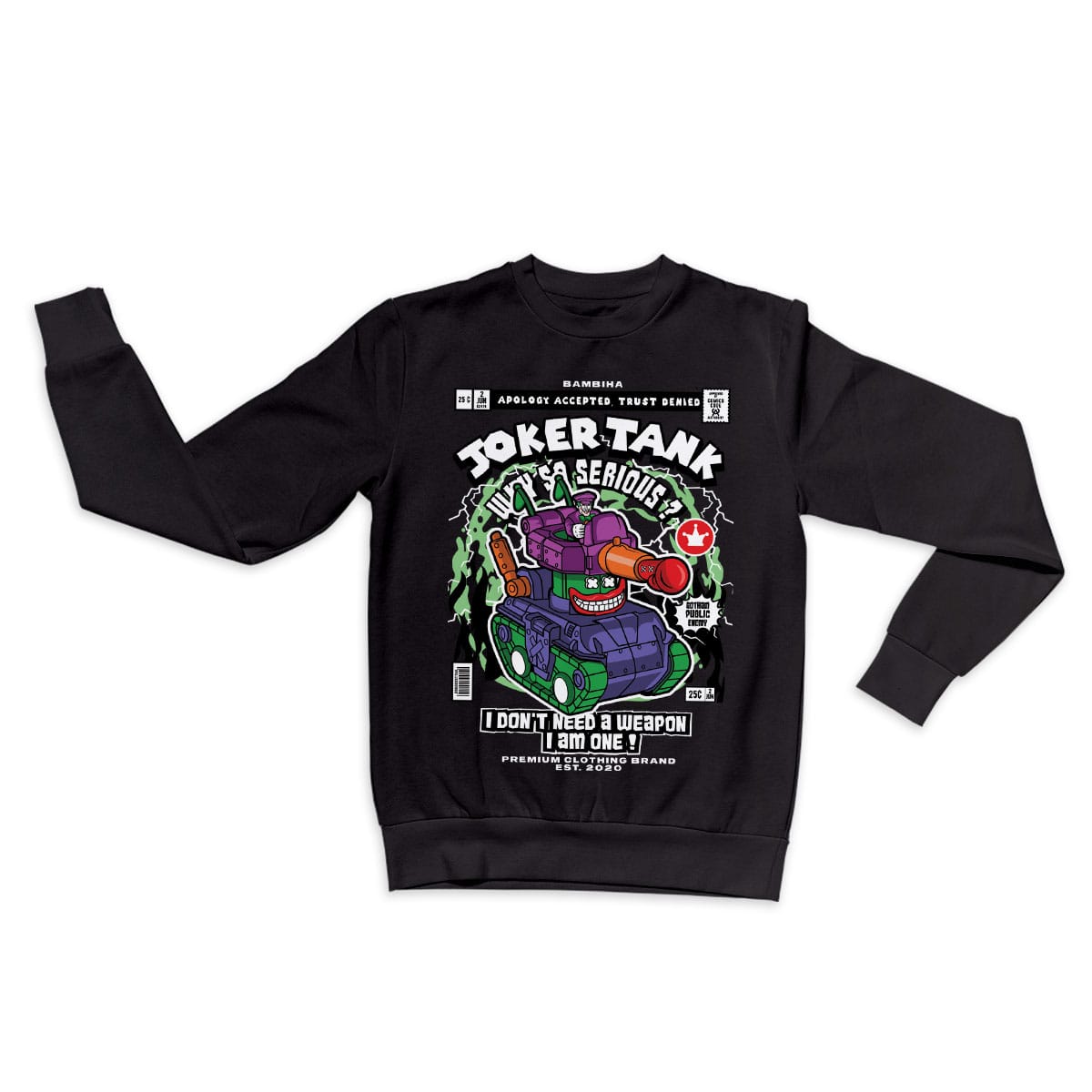 Joker Tank Cartoon Sweatshirt