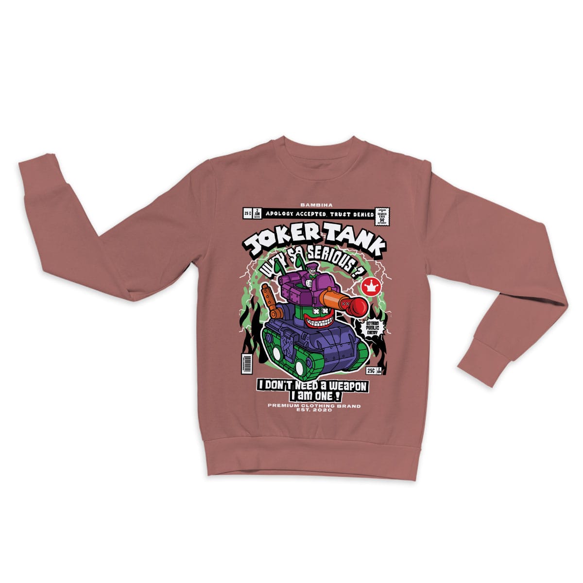 Joker Tank Cartoon Sweatshirt