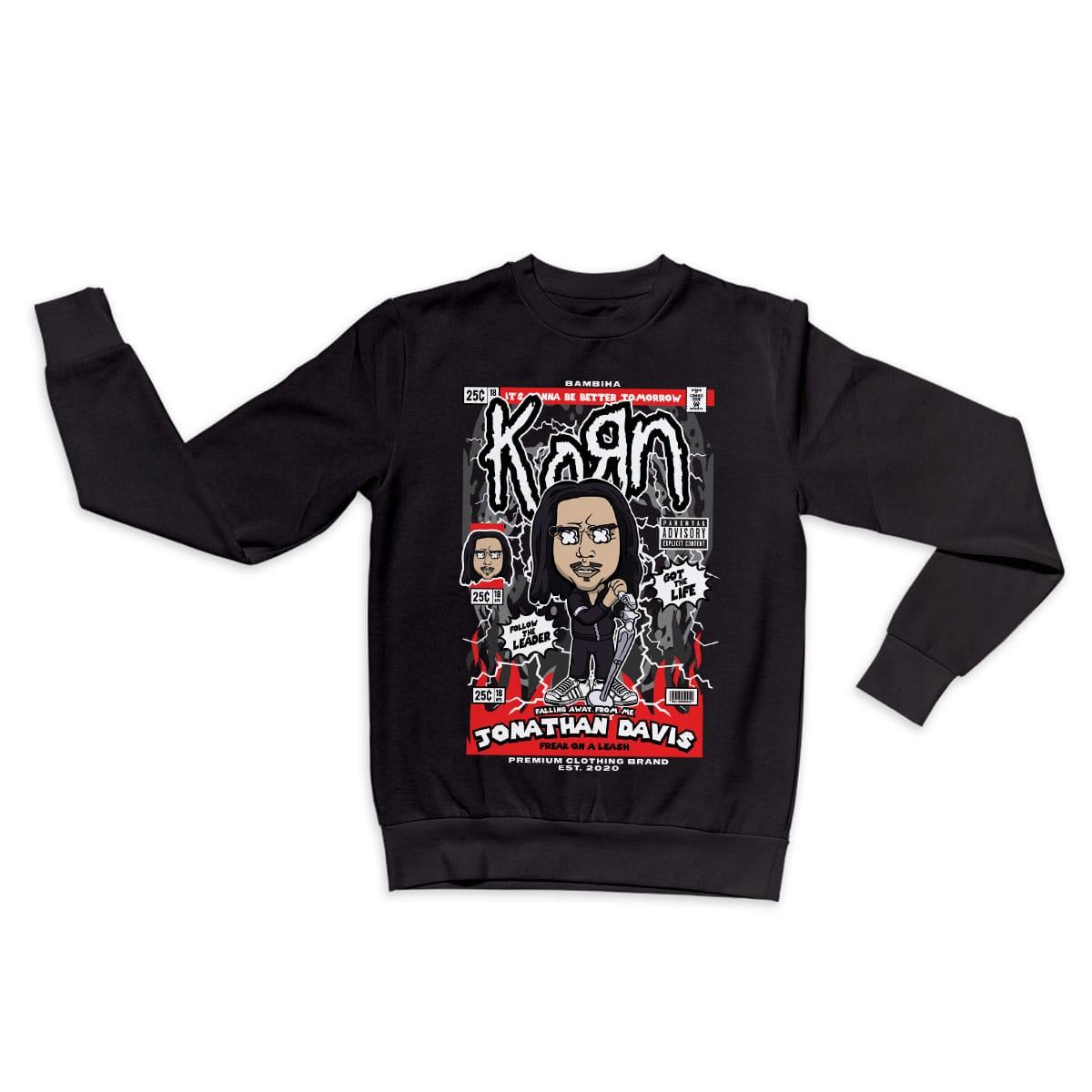 Jonathan Davis KoRn Cartoon Sweatshirt
