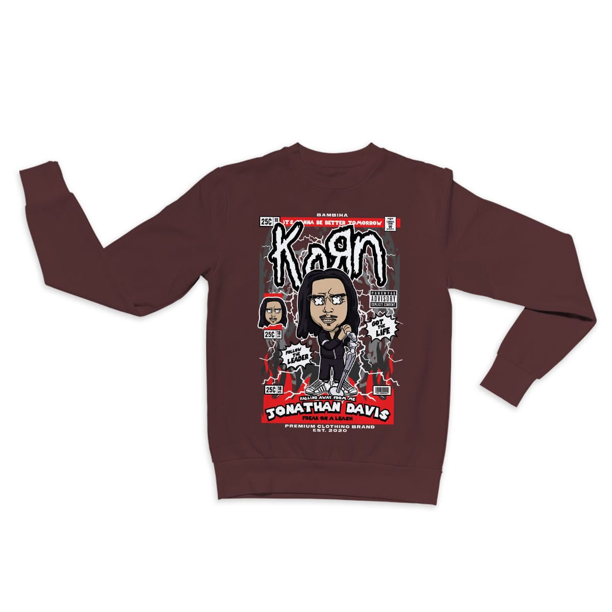 Jonathan Davis KoRn Cartoon Sweatshirt