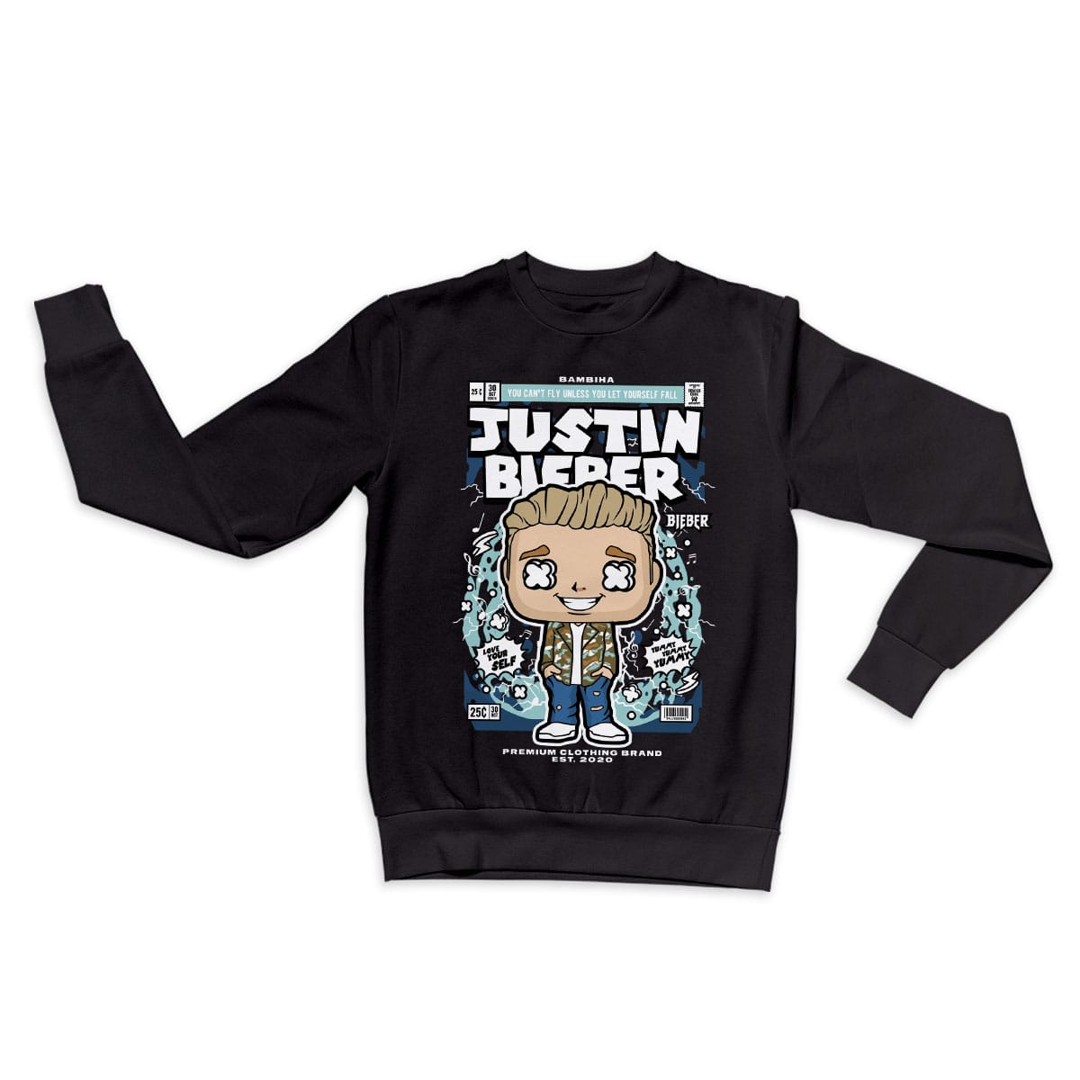 Justin Bieber Cartoon Sweatshirt