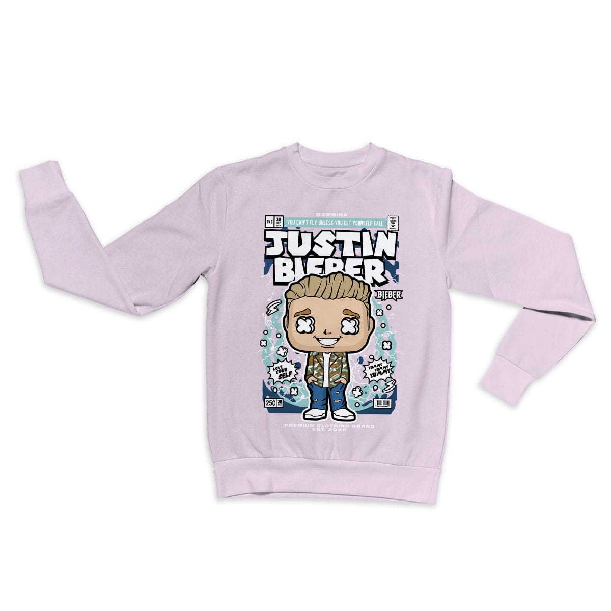 Justin Bieber Cartoon Sweatshirt