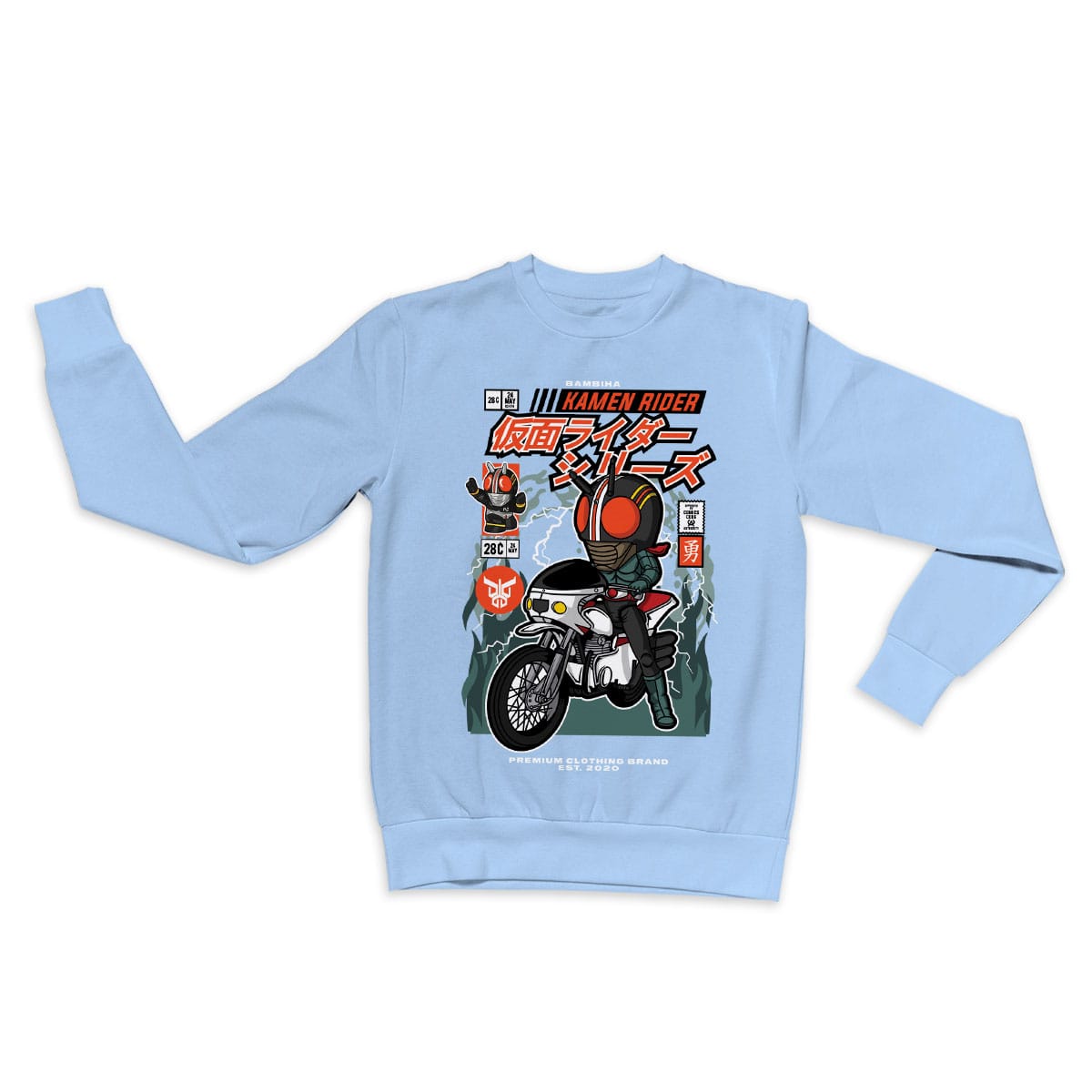 Kamen Rider Motorcycle Cartoon Sweatshirt