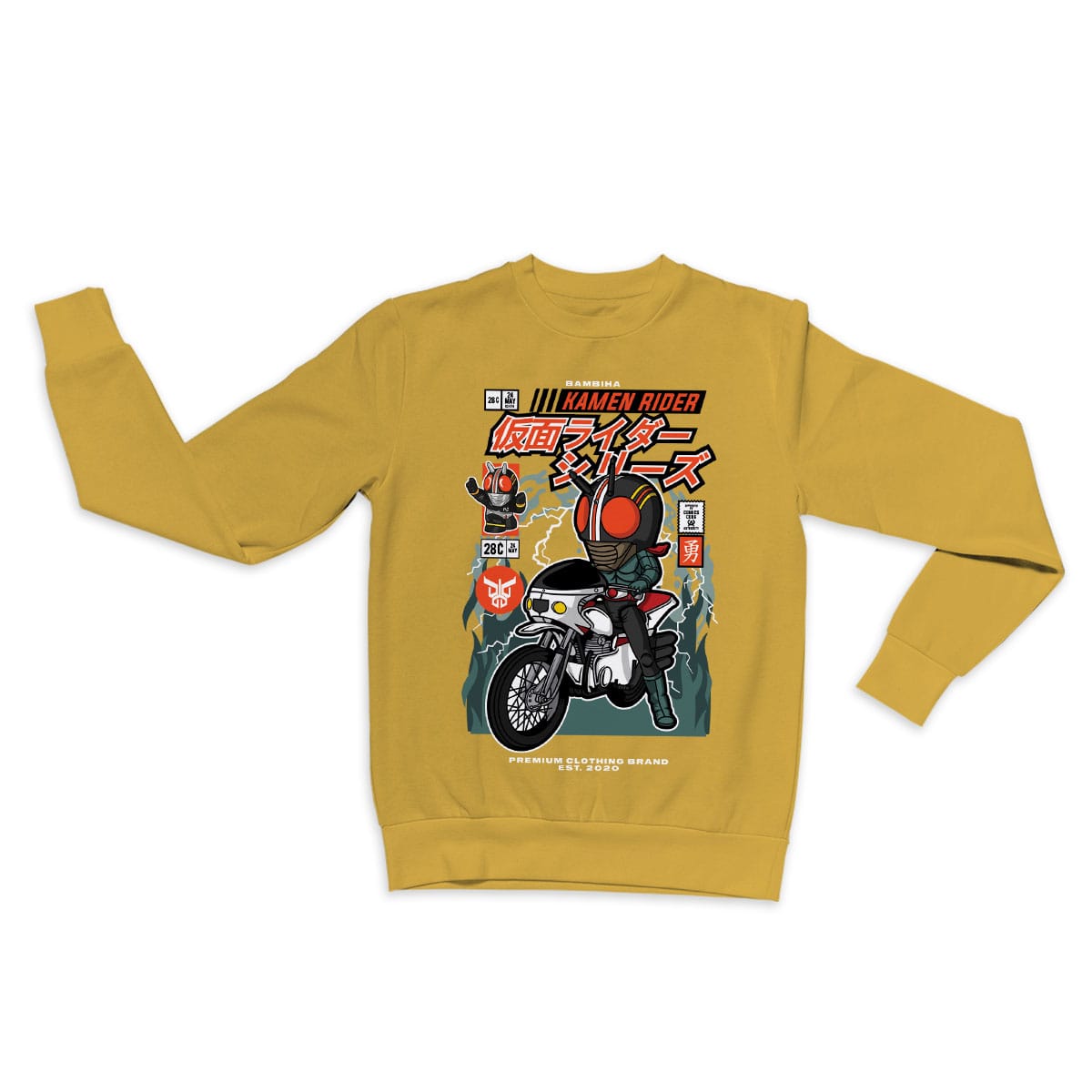 Kamen Rider Motorcycle Cartoon Sweatshirt