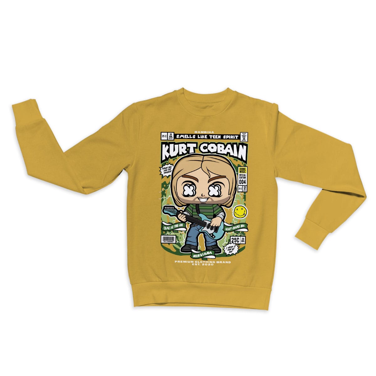 Kurt Cobain Cartoon Sweatshirt