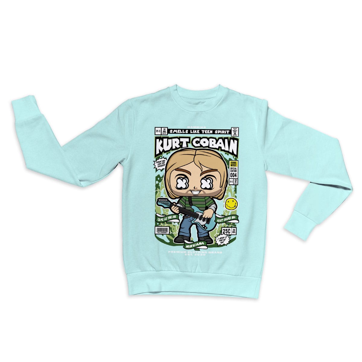Kurt Cobain Cartoon Sweatshirt