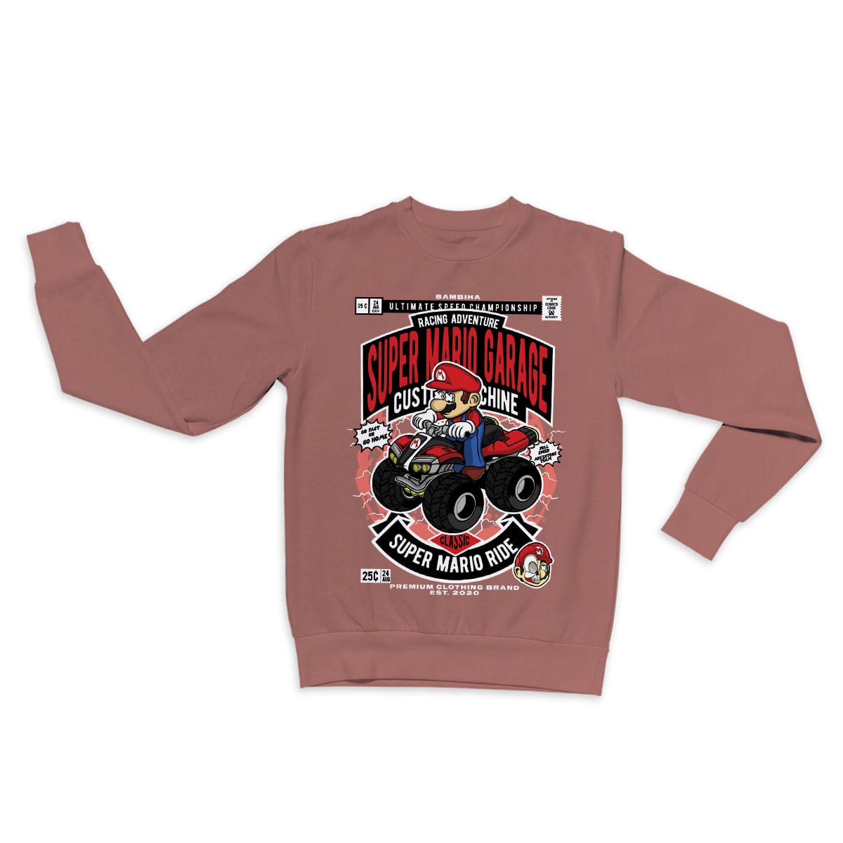 Mario Ride Cartoon Sweatshirt