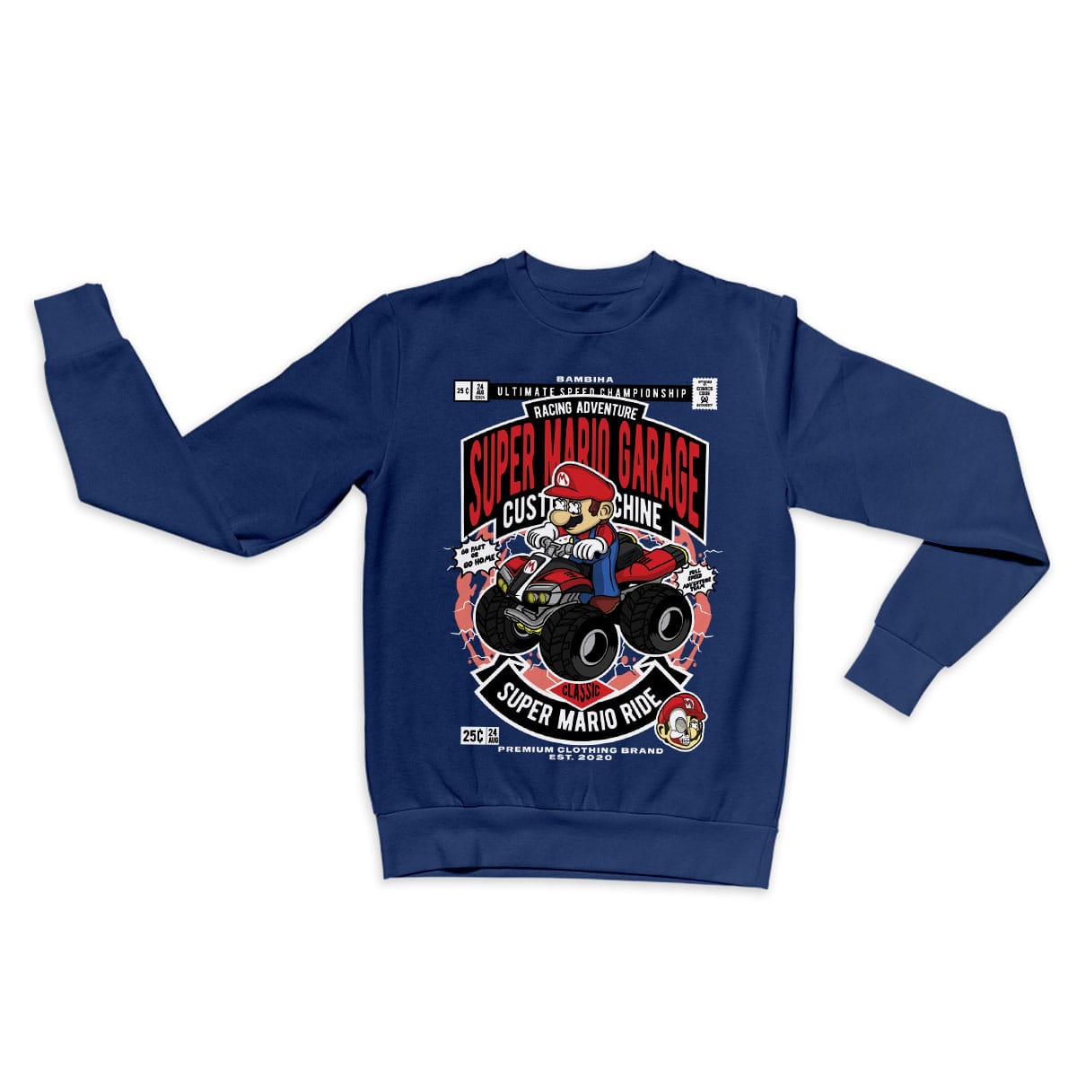 Mario Ride Cartoon Sweatshirt