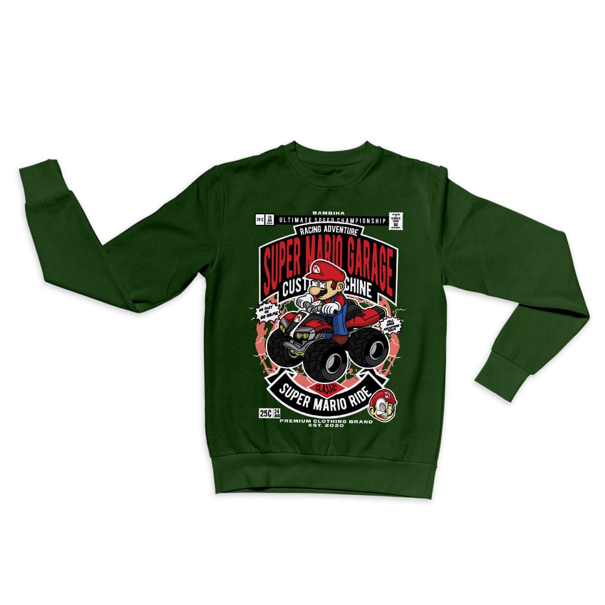 Mario Ride Cartoon Sweatshirt