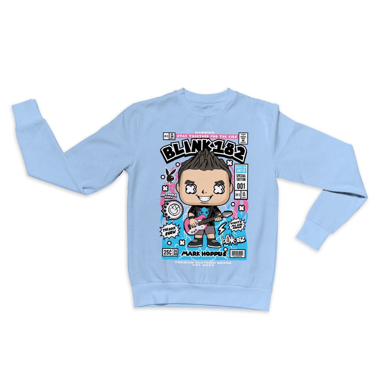 Mark Hoppus Blink 182 Cartoon Sweatshirt