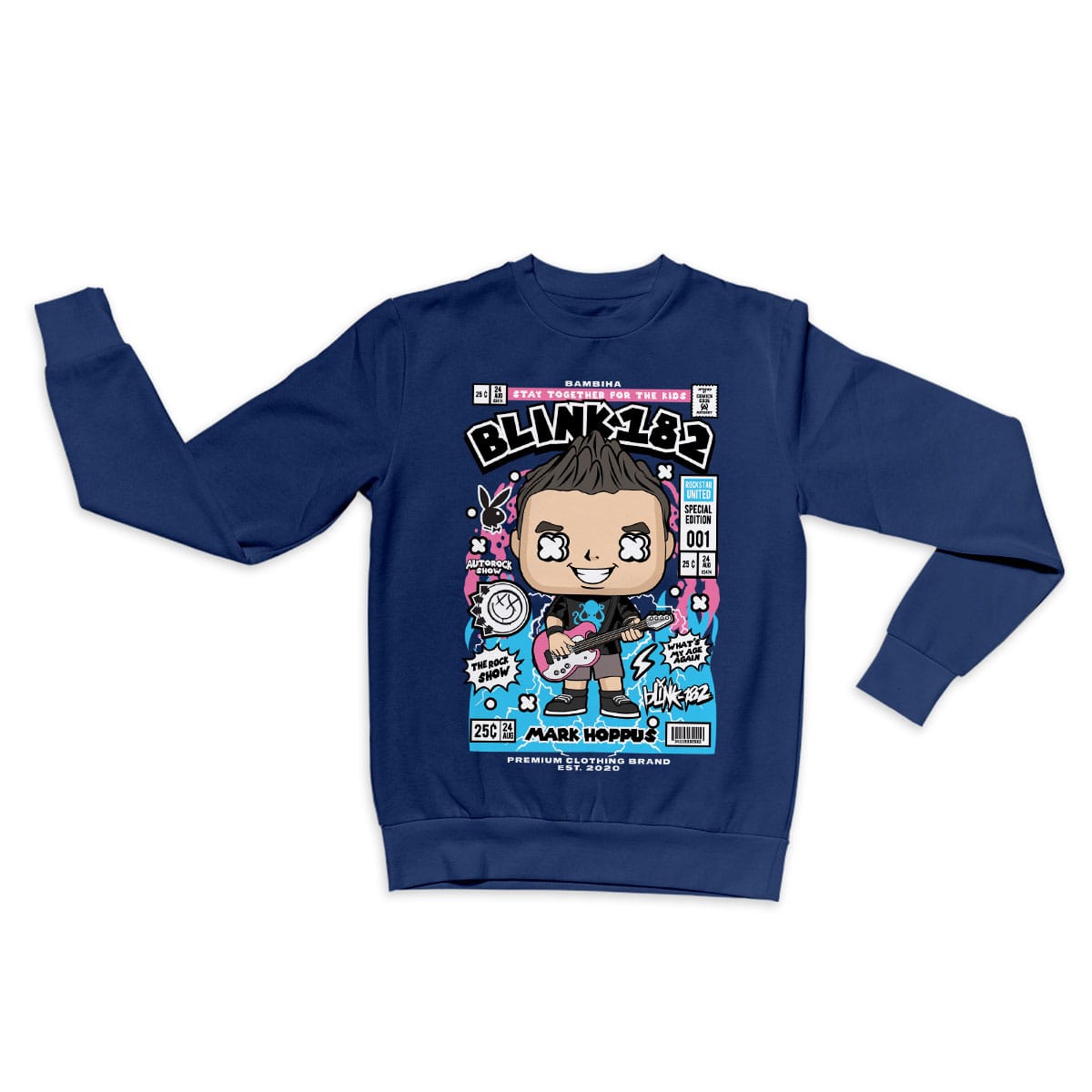 Mark Hoppus Blink 182 Cartoon Sweatshirt