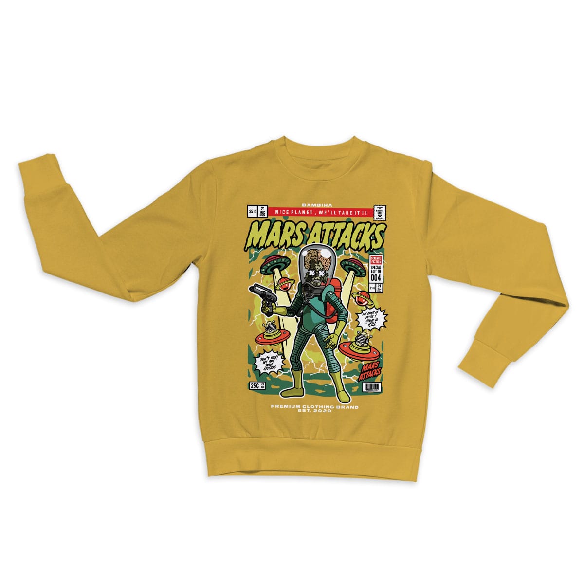 Mars Attacks Cartoon Sweatshirt