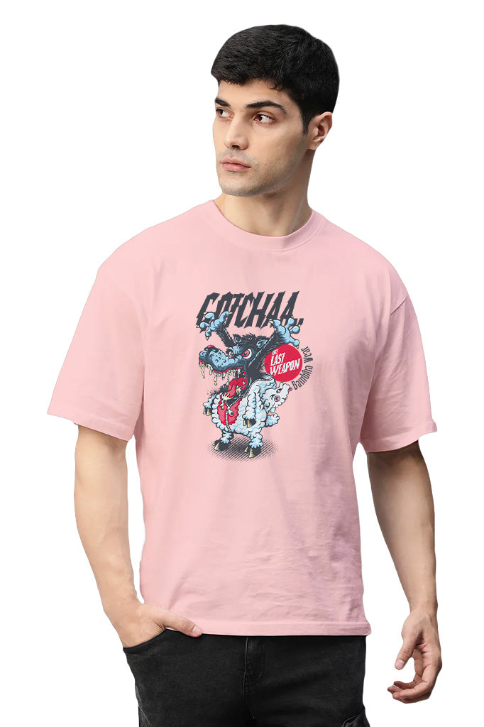 Masked Menace (Front Print) Oversized T-Shirt