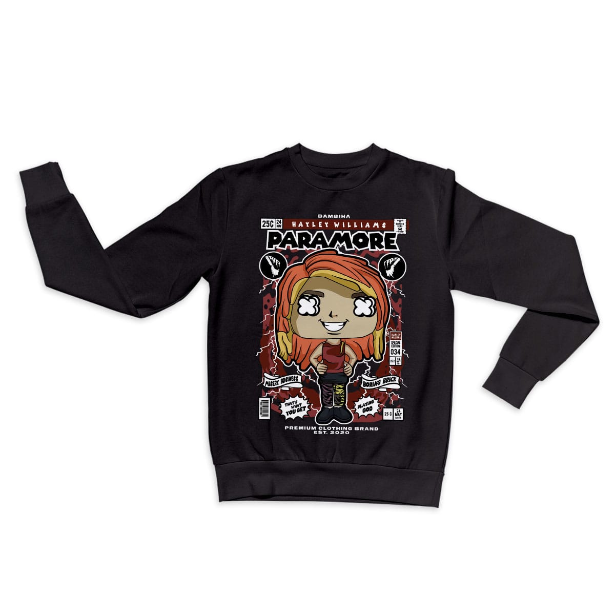 Paramore Hayley Williams Cartoon Sweatshirt