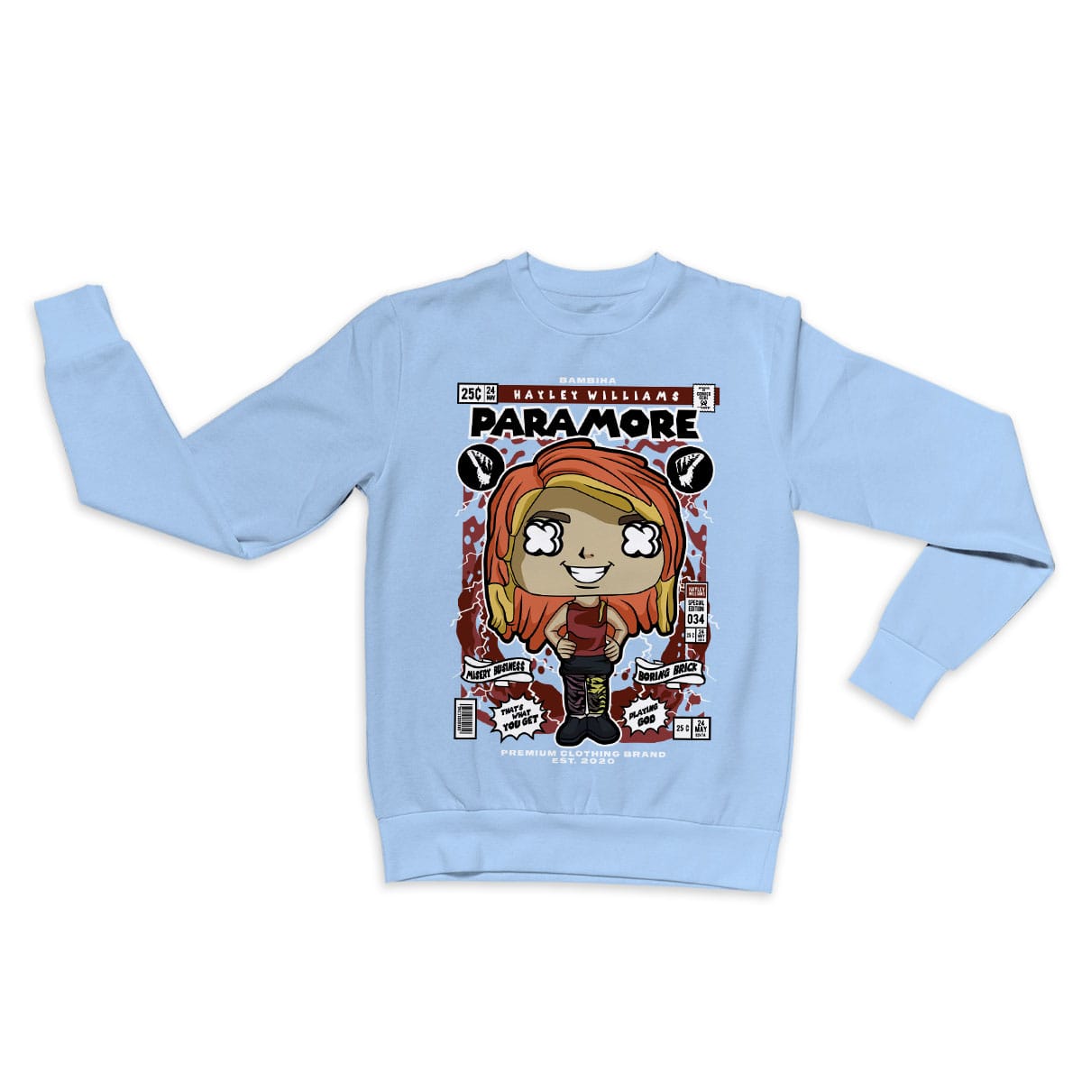 Paramore Hayley Williams Cartoon Sweatshirt