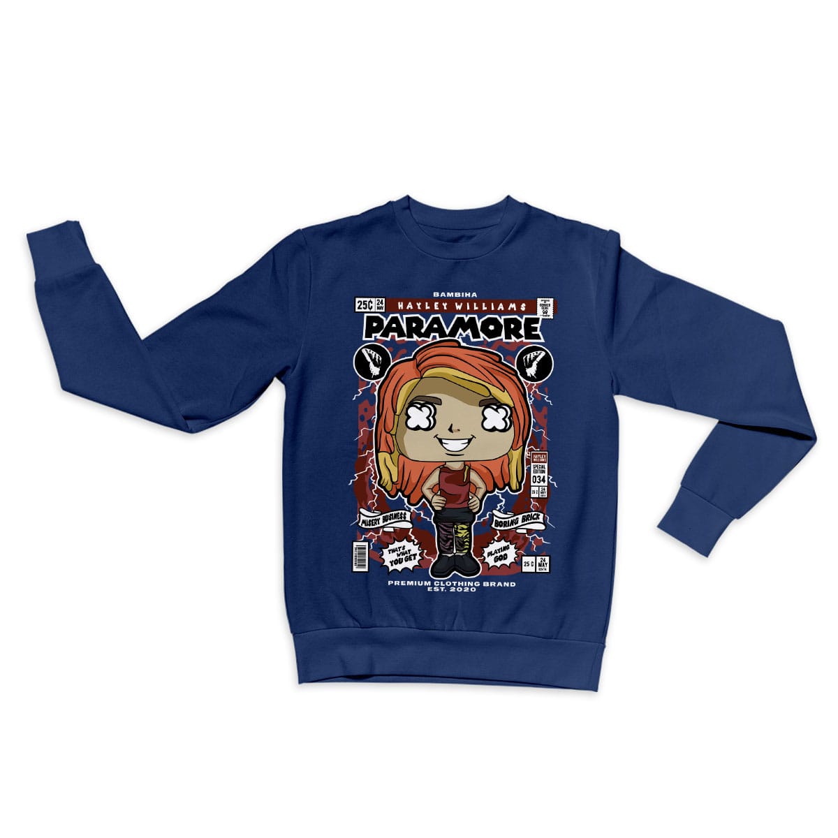 Paramore Hayley Williams Cartoon Sweatshirt