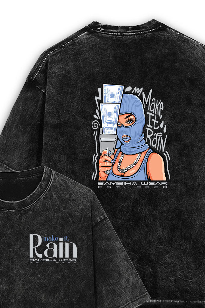 Rainmaker Swagger Acid Wash Oversized T-Shirt