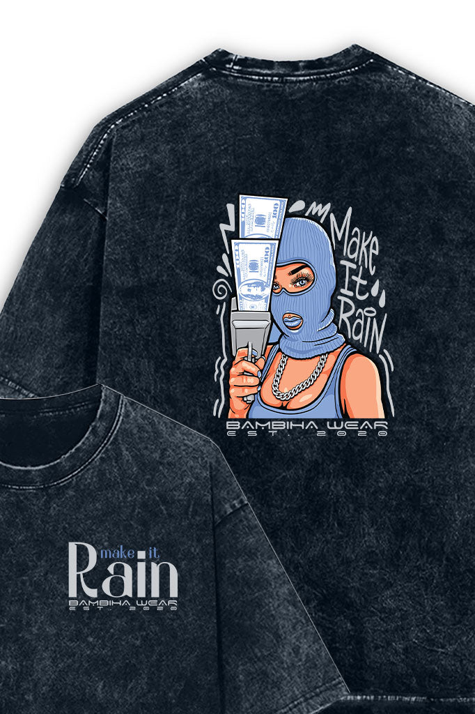 Rainmaker Swagger Acid Wash Oversized T-Shirt