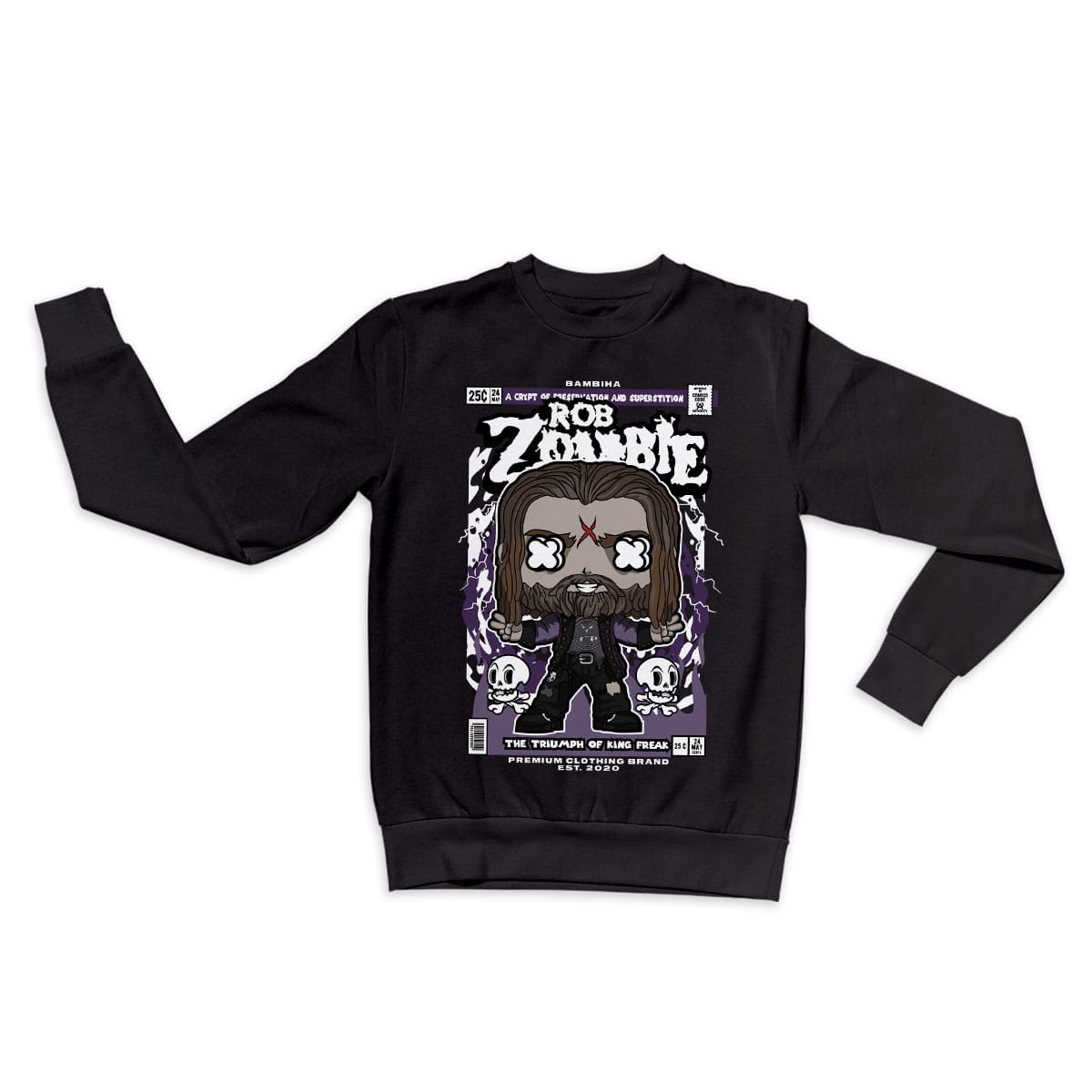 Rob Zombie Cartoon Sweatshirt