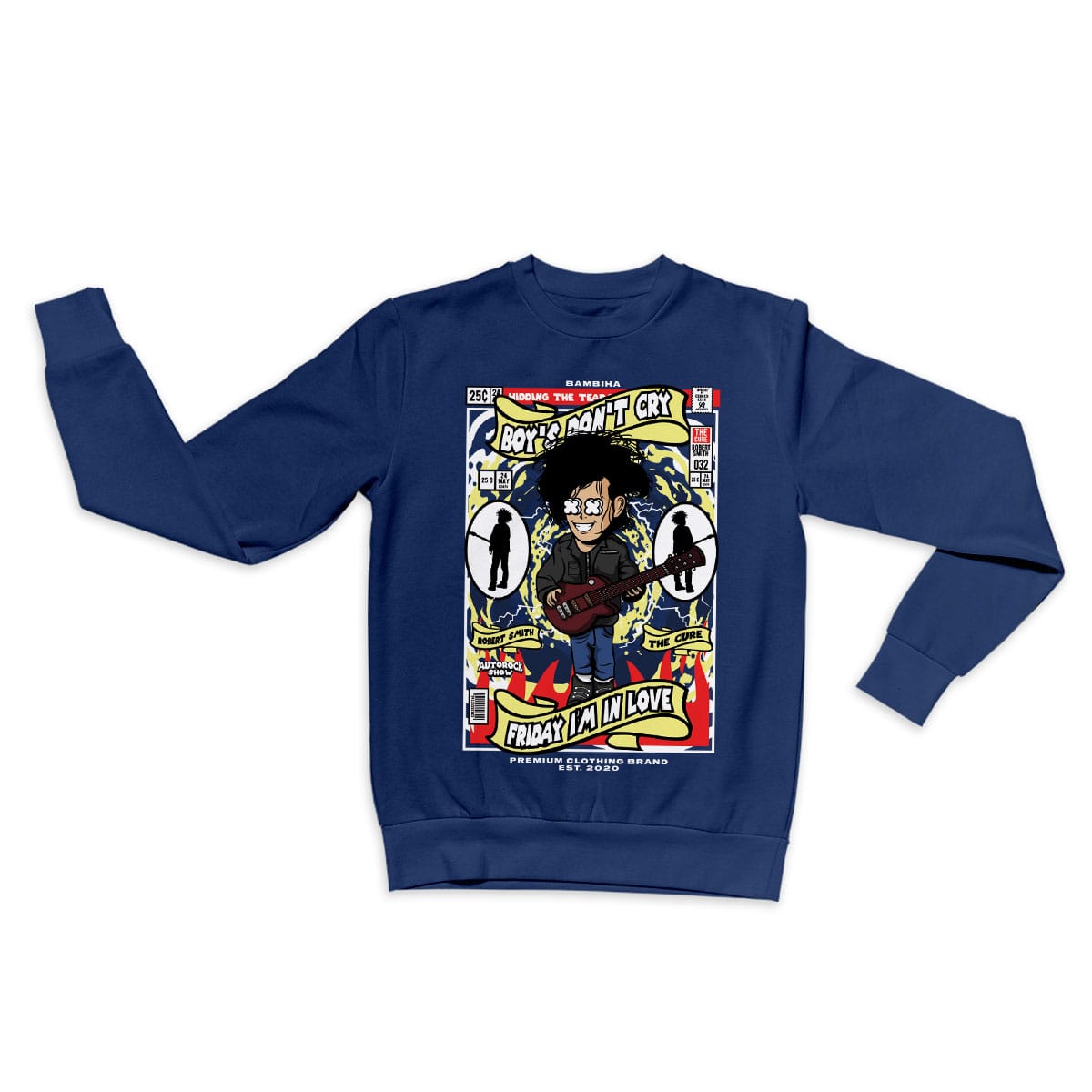 Robert Smith The Cure Cartoon Sweatshirt