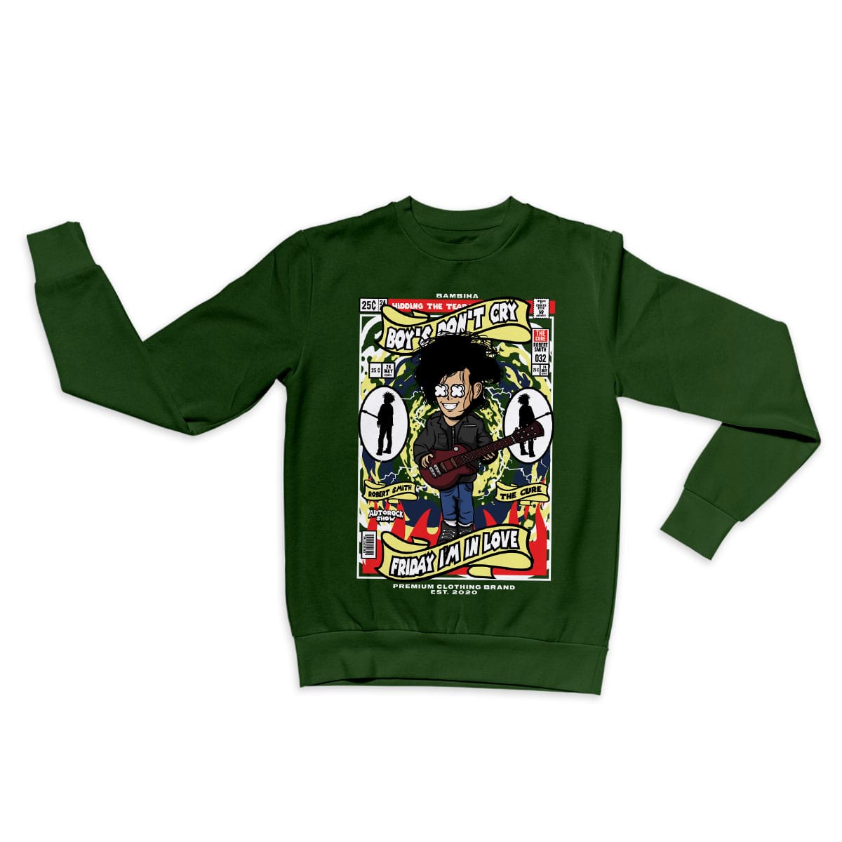 Robert Smith The Cure Cartoon Sweatshirt