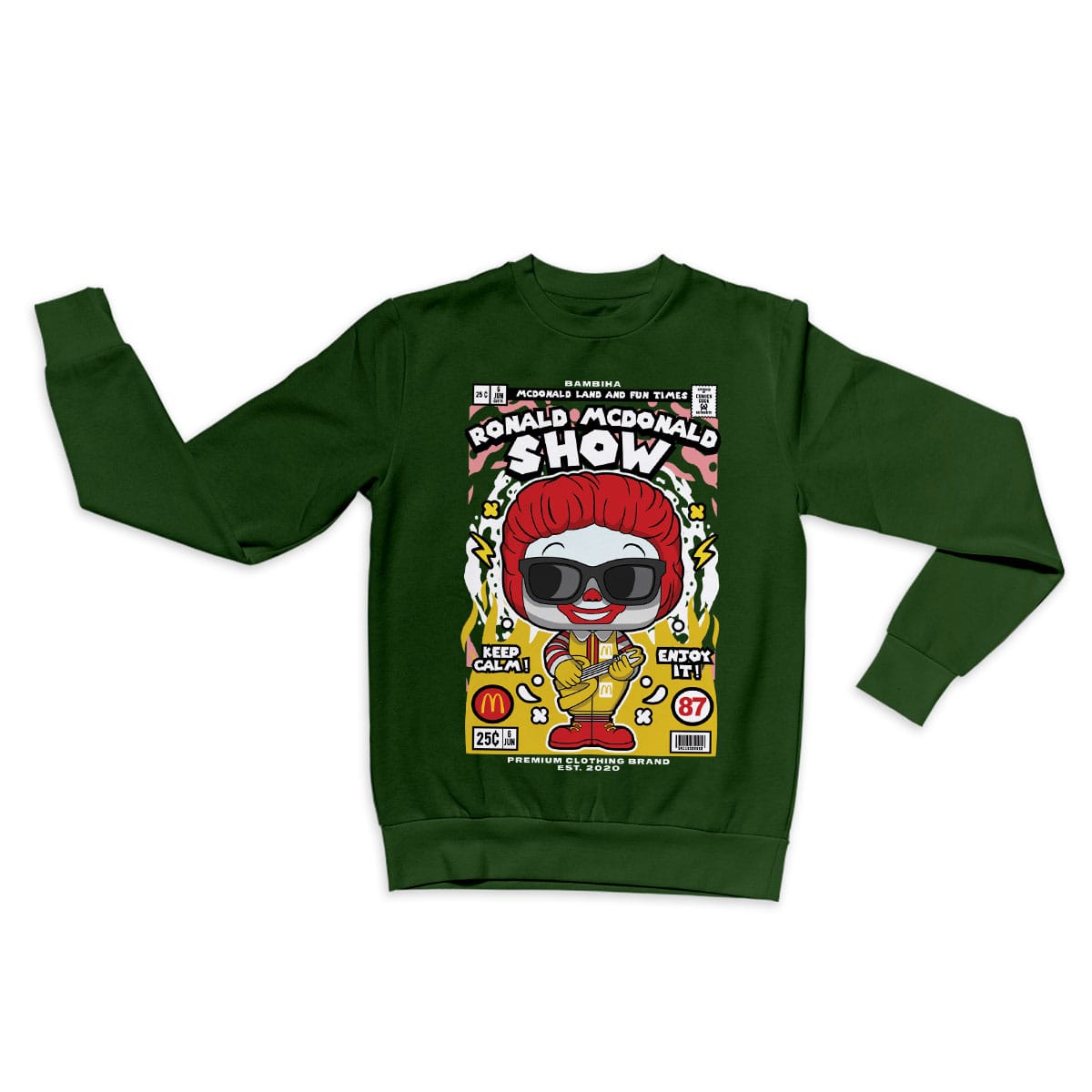 Ronald Mcdonald Cartoon Sweatshirt