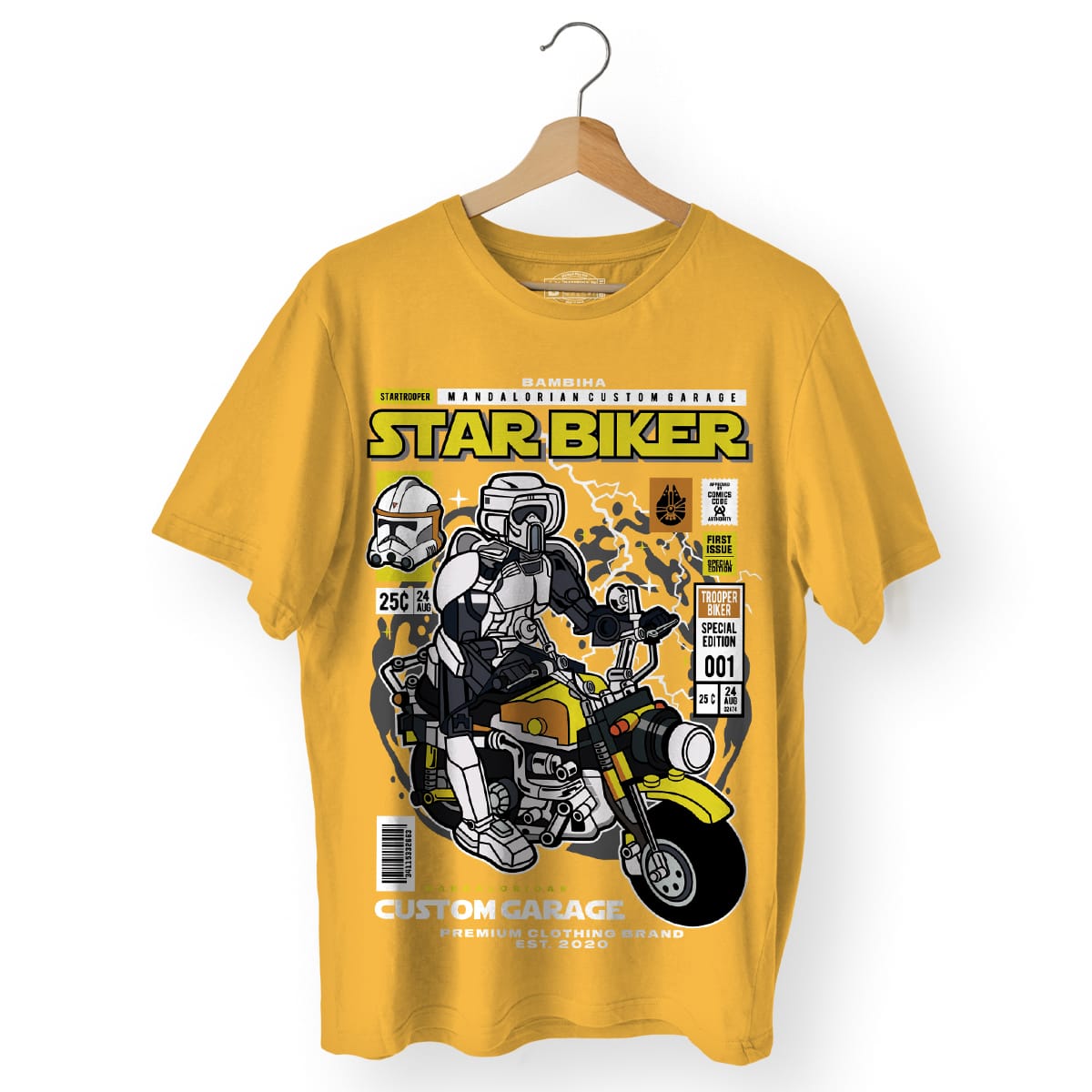 Starbiker Cartoon T-Shirt