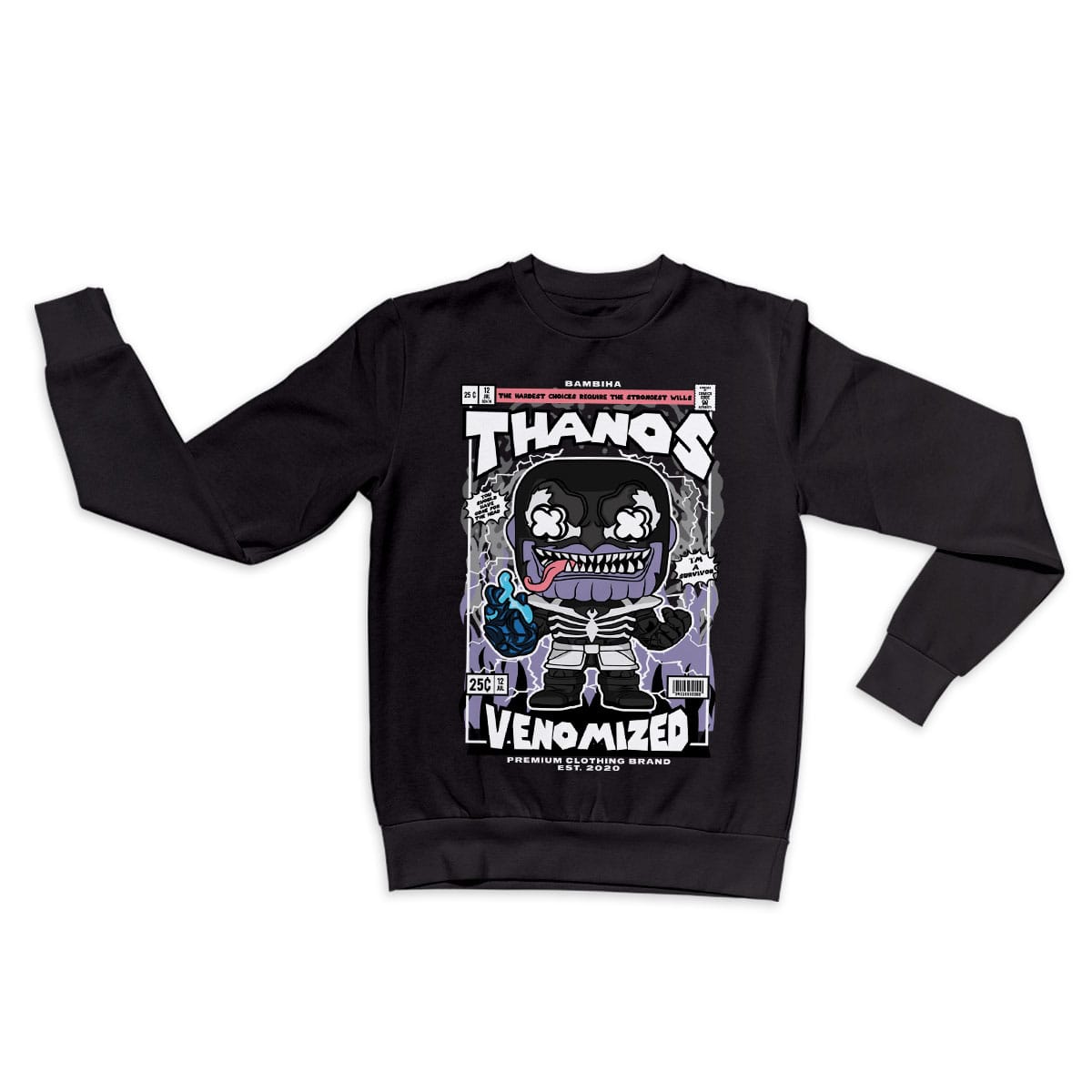 Thanos Venomized Cartoon Sweatshirt