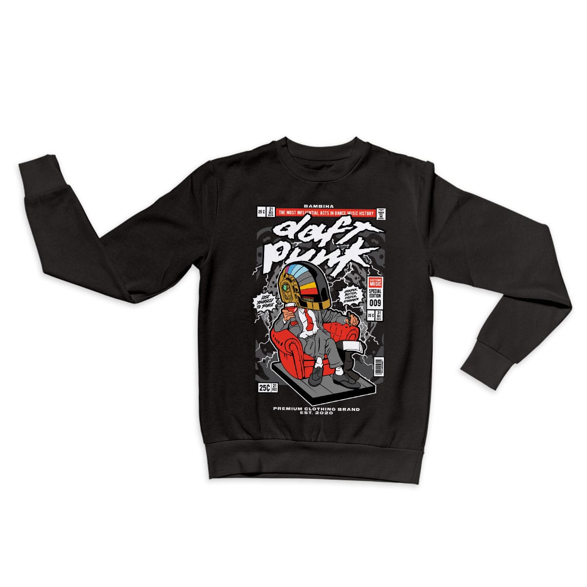 The Daft Punk Boss Cartoon Sweatshirt