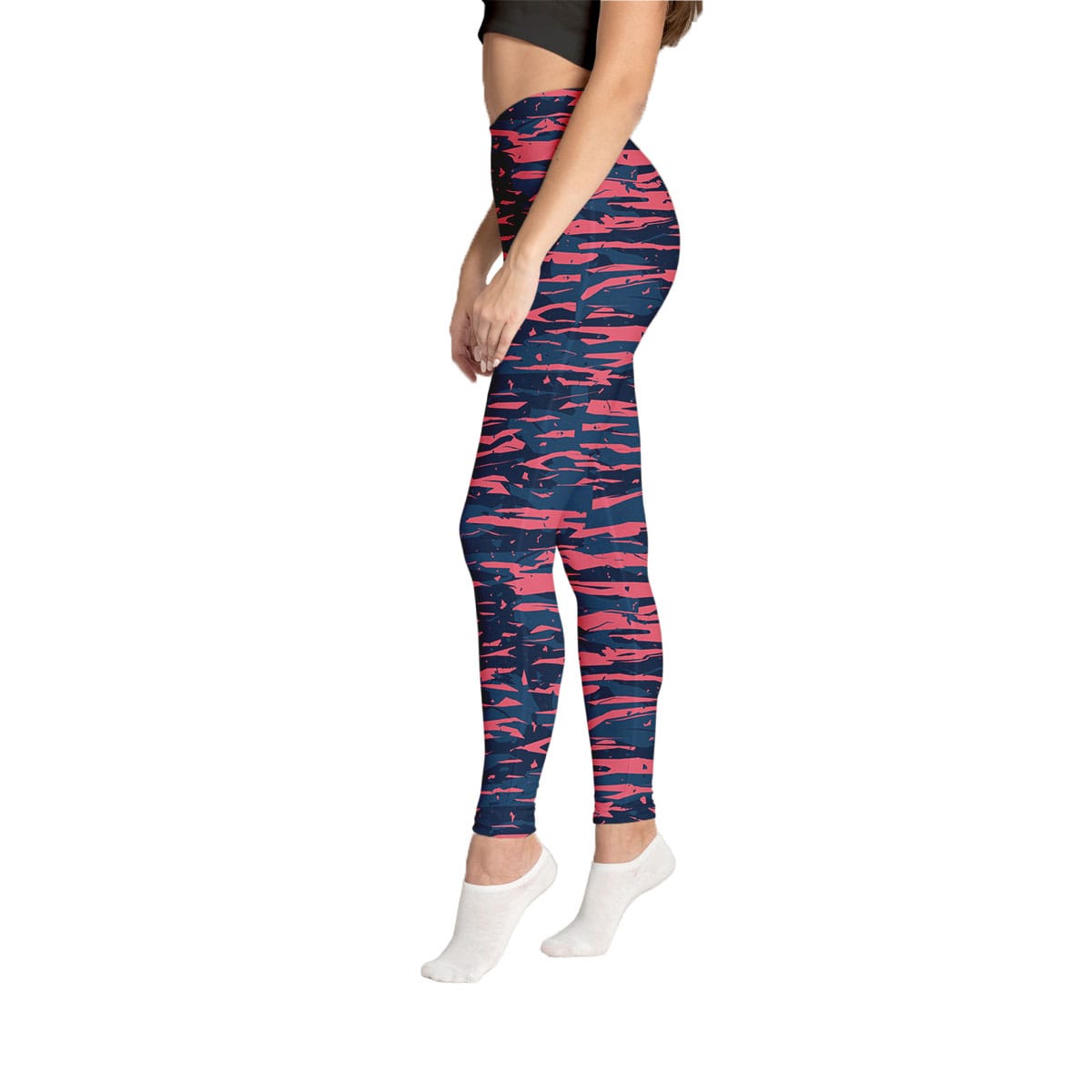 Abstract Camo High Waist Leggings