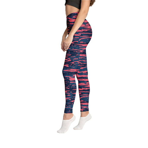 Abstract Camo High Waist Leggings