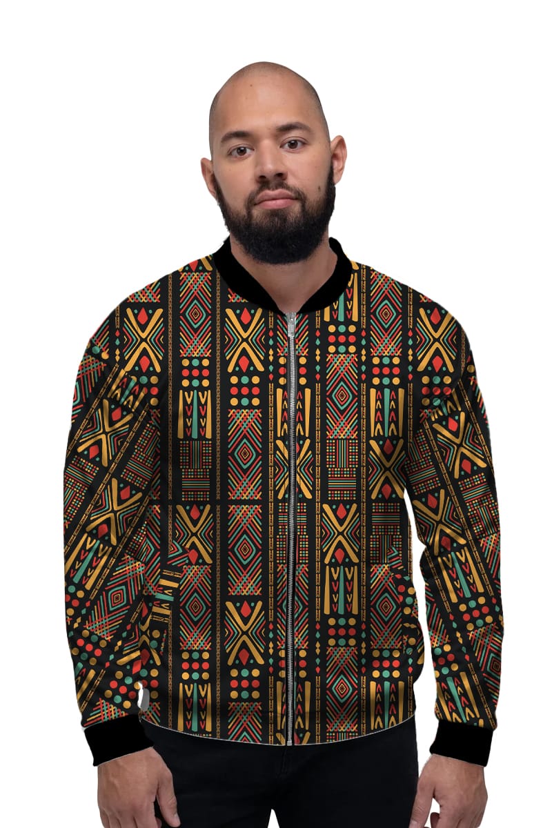 African Color Bomber Jacket