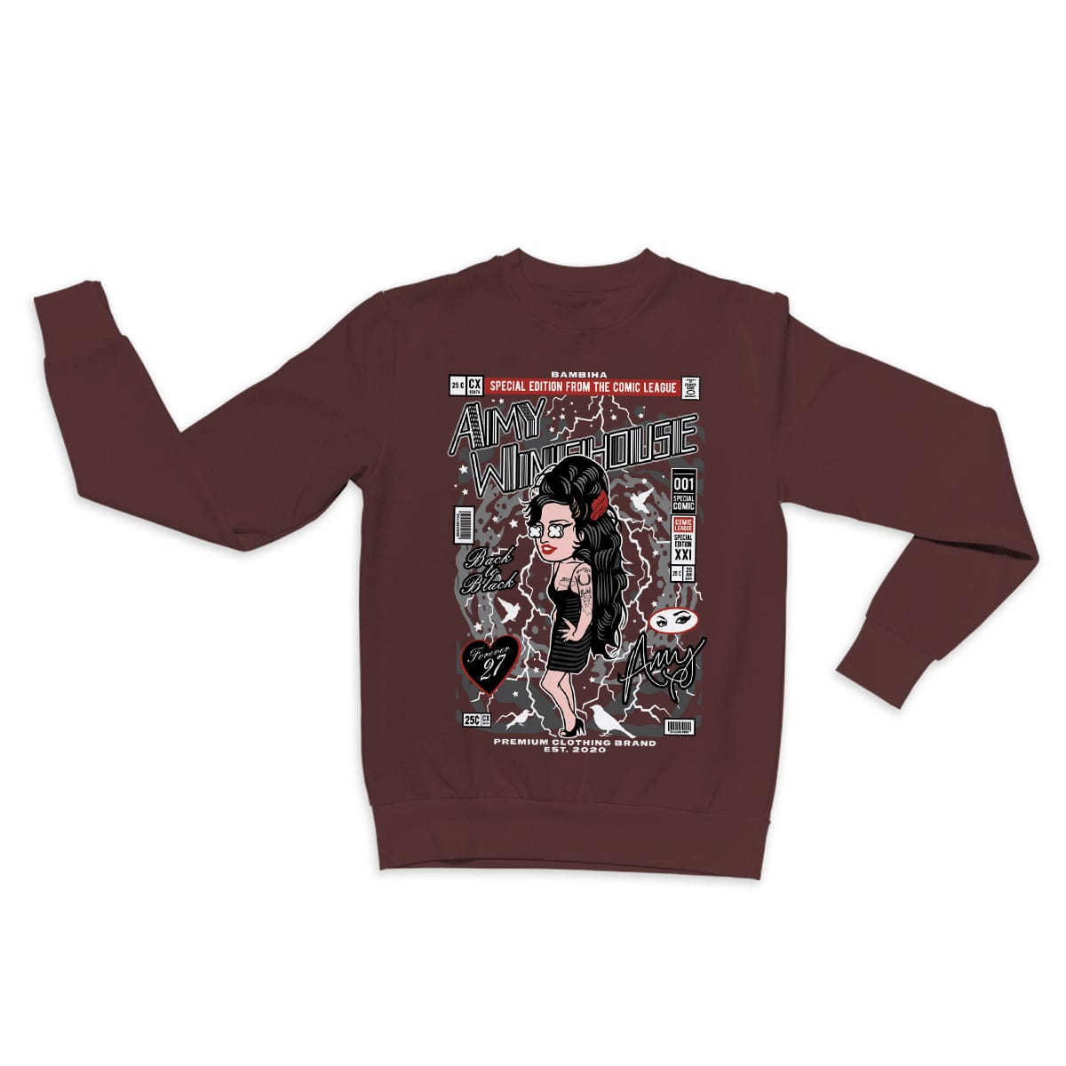 Amy Winehouse Cartoon Sweatshirt