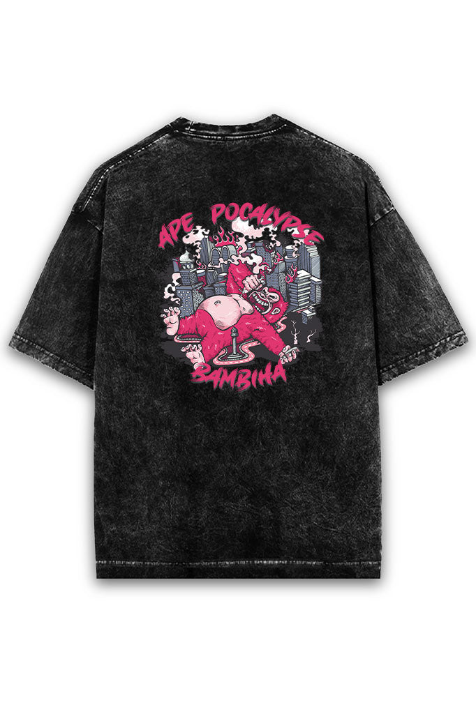 Ape Pocalypse Acid Wash Oversized T-Shirt