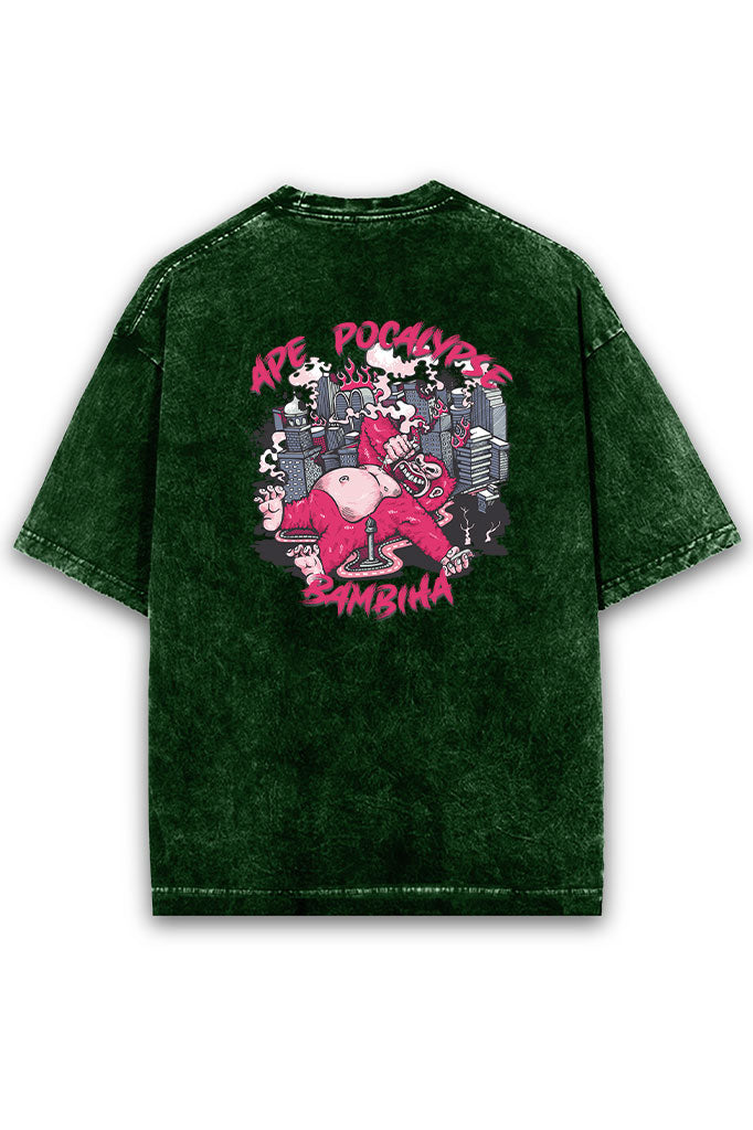 Ape Pocalypse Acid Wash Oversized T-Shirt