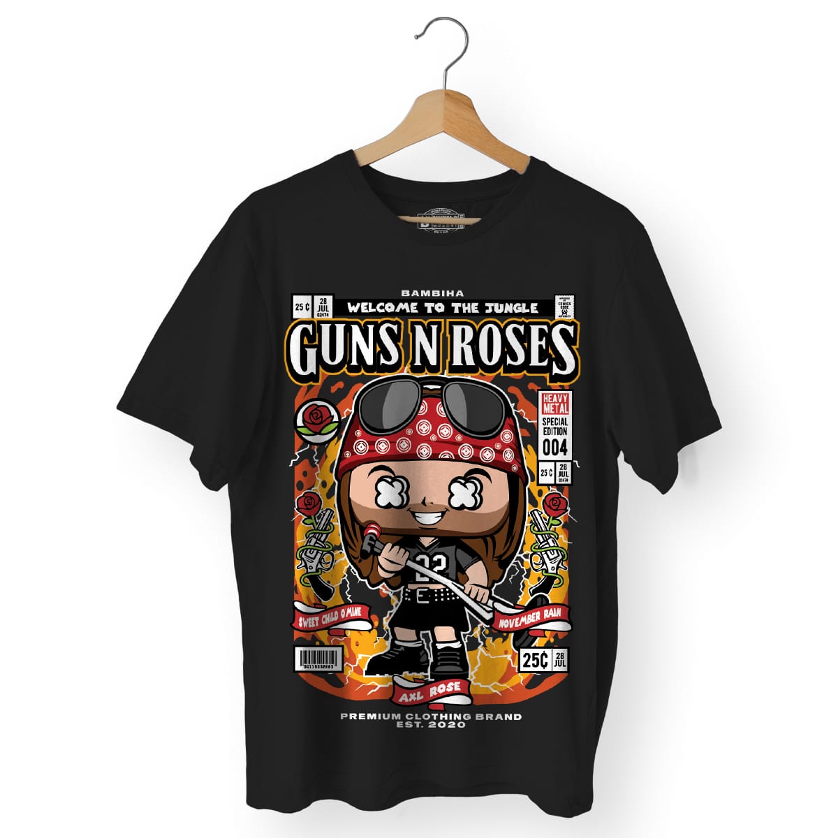 Axl Rose Cartoon T-Shirt