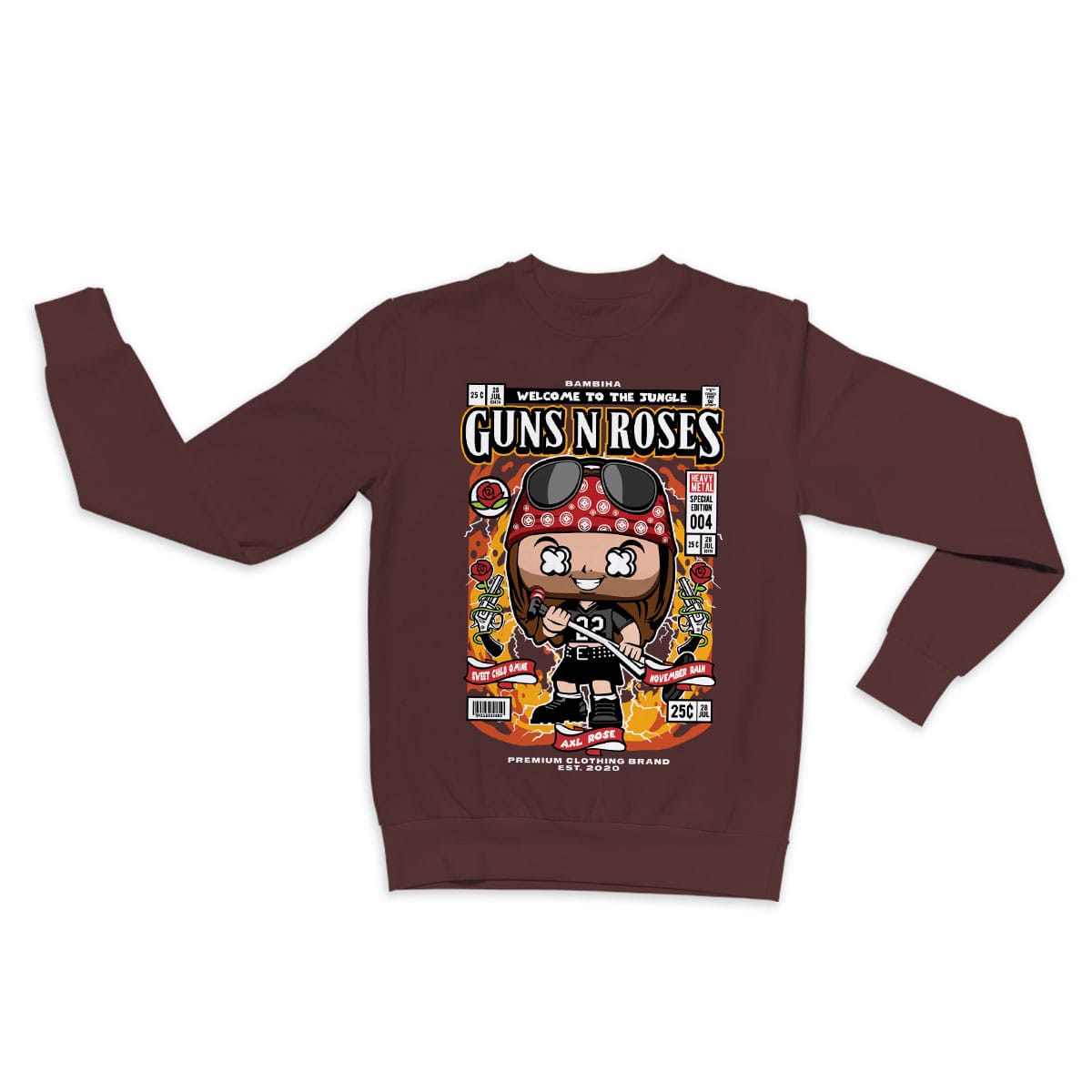 Axl Rose Cartoon Sweatshirt
