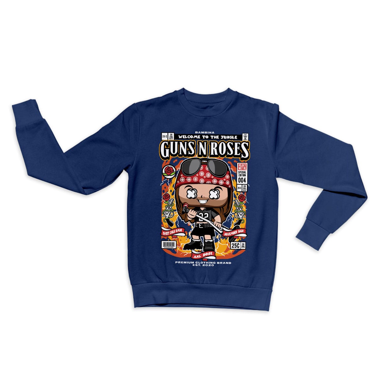 Axl Rose Cartoon Sweatshirt
