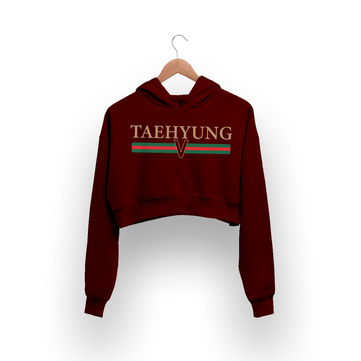 BTS Taehyung V Crop Hoodie