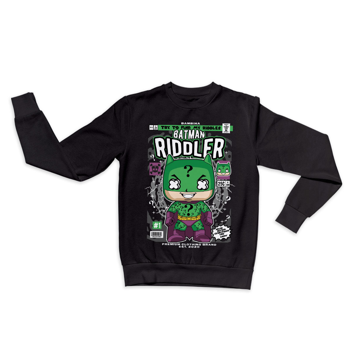 Batman Riddler Cartoon Sweatshirt