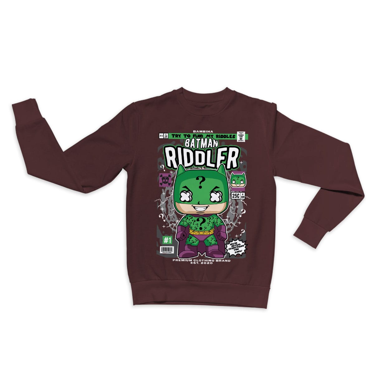 Batman Riddler Cartoon Sweatshirt