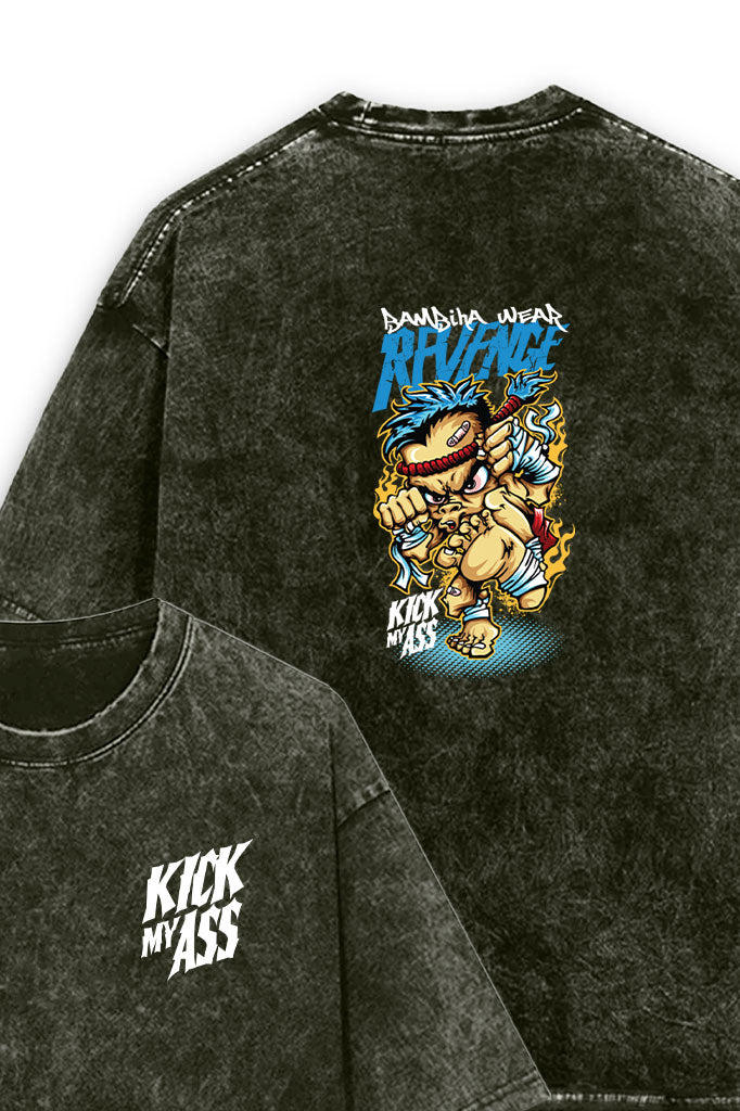 Battle Tested Acid Wash Oversized T-Shirt