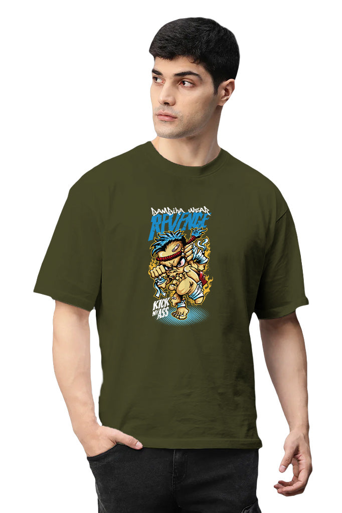 Battle Tested (Front Print) Oversized T-Shirt